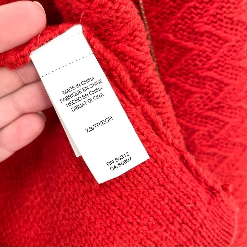 Lucky Brand Knit Asymetrical Zip Up Moto Style Jacket - Picture 8 of 9